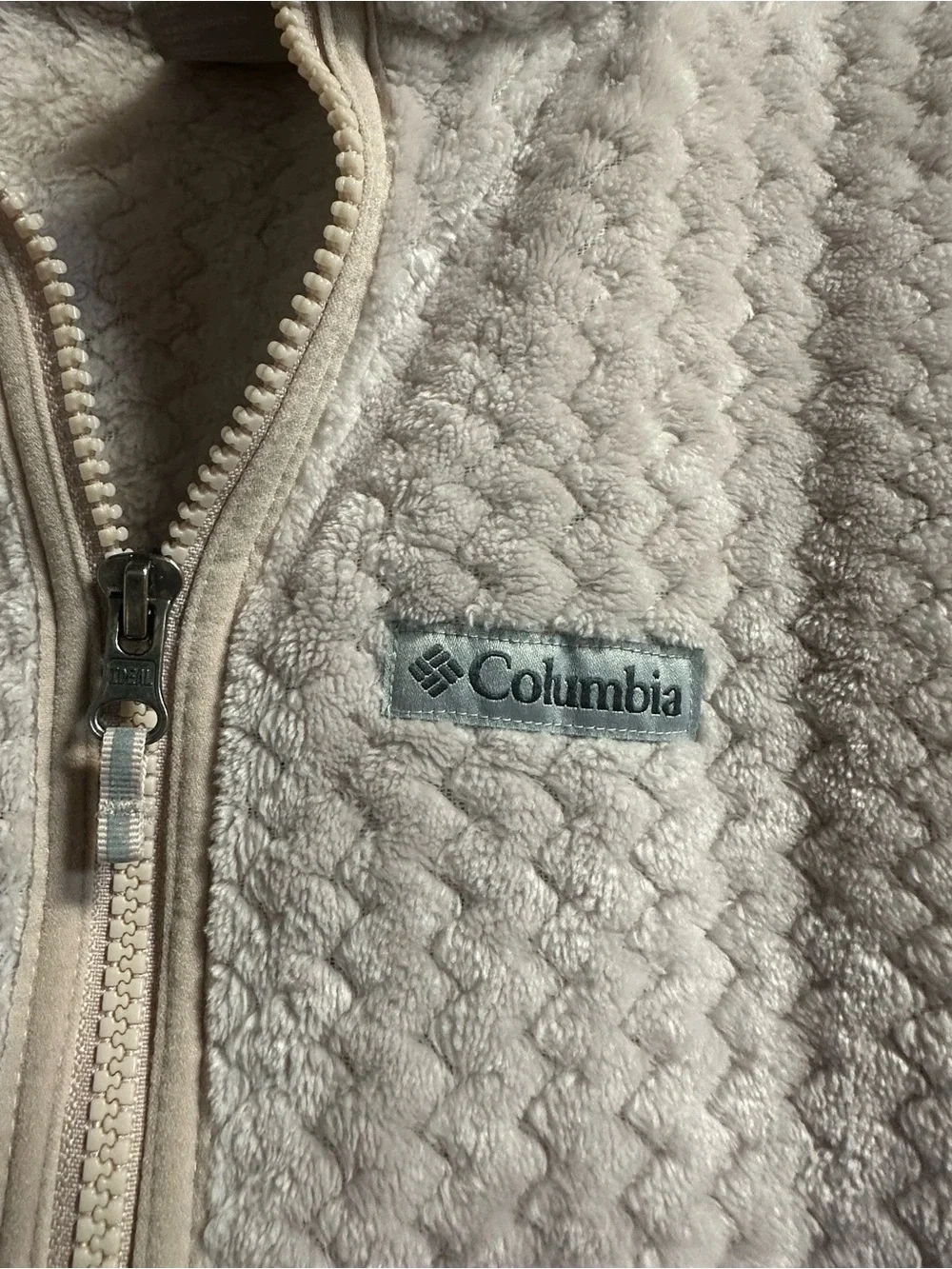 Columbia Girl’s Light Pink Full-Zip Fleece Jacket